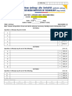 Paper Format - 30 Marks