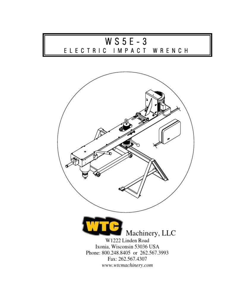 WS5E-3 Electric Impact Wrench Guide | PDF | Belt (Mechanical) | Screw