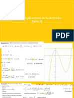 Aplicaciones de La Derivada - Parte II