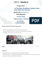 KPIT - Implementation of Accident Avoidance System Using Smart Electronic Devices 2022-23