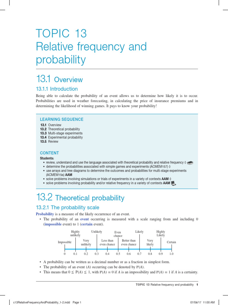 WHAT IS RELATIVE FREQUENCY PROBABILITY IN STATISTICS intelligence overview