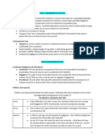 Torts - Final Exam Review