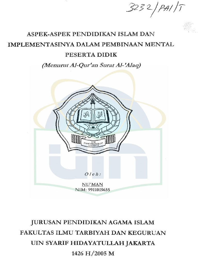Aspek Pendidikan Islam Pdf