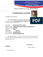 Certification: Roger Sumalpong Flores
