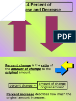 Percent Increase and Decrease