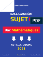Bac Mathematiques Antilles Guyane 2023 Sujet 1