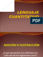 Lenguaje Cuantitativo 1