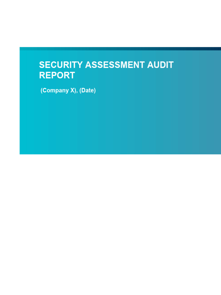 Security Risk Assessment | PDF | Password | Information Security