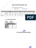 Informe Estadístico de Fin de Año