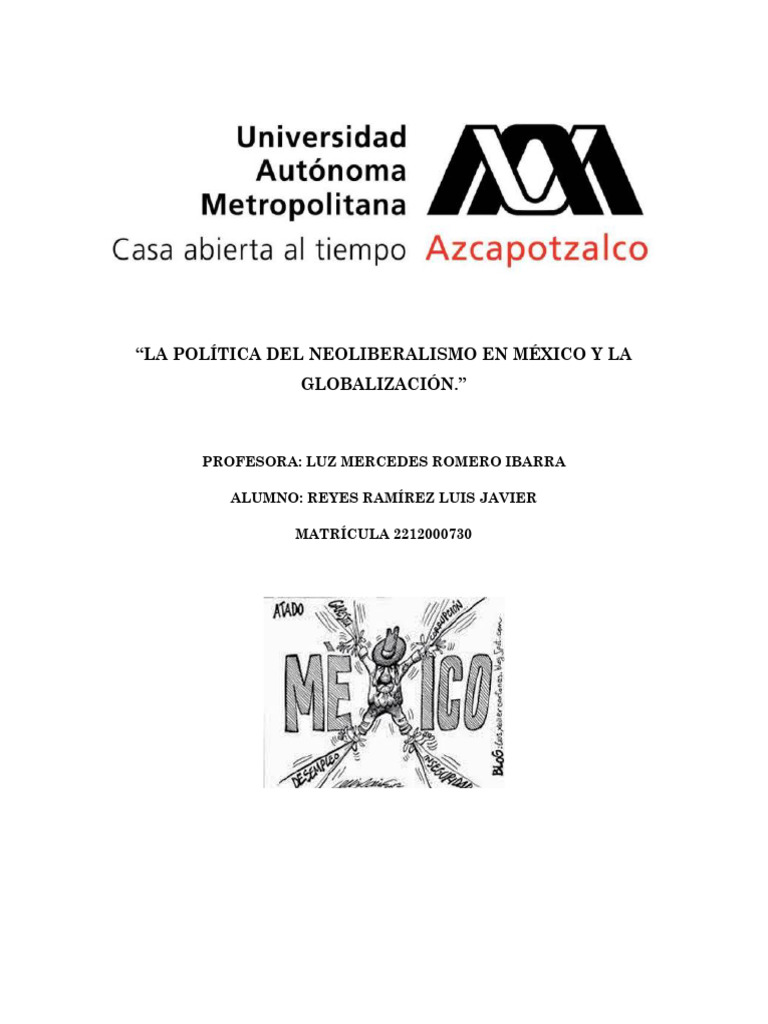 Neoliberalismo y Globalización en México | PDF | Neoliberalismo | México