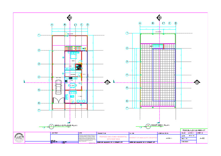 One storey with roof deck Archictectural-A-02 | PDF | Brisbane
