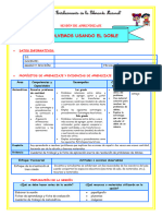 Sesion Mat Resolvemos Problemas Usando El Doble