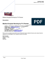 Medical Surgical Nursing by P K Panwar