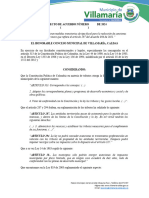 PROYECTO DE ACUERDO Medidas Transitorias Fiscales 2024 - Villamaria