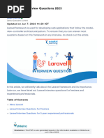 Top Laravel Interview Questions 2023: Updated On Jun 7, 2023 14:20 IST