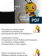 Social Justice and Human Rights Quiz Bee