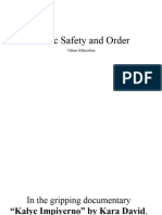 Public Safety and Order