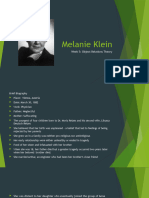 Week 5 Melanie Klein