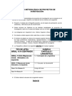 FORMA METODOLÓGICA DE PROYECTOS DE INVESTIGACIÓN 2