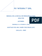 Escala de Resiliencia Adolesc. y Adultos - Oct.