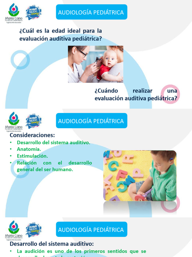 Audiología Pediátrica Pdf Sonido Audiología