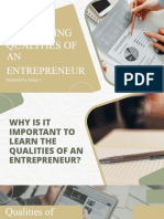 TLE Report Qualities of Entrepreneur