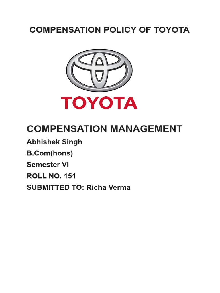 TOYOTA PDF Toyota Employee Benefits