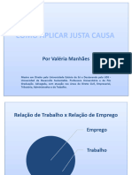 COMO APLICAR JUSTA CAUSA - Slides