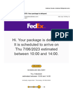 FedEx Shipment 780598911619: Your Package Is Delayed.