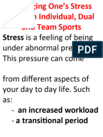 Managing Ones Stress