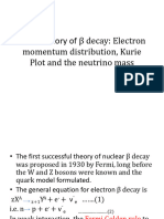 Fermi Theory of β decay Kurie plot 2023 Revised