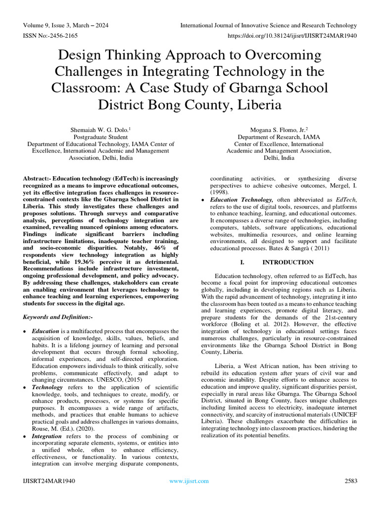 Design Thinking Approach To Overcoming Challenges In Integrating