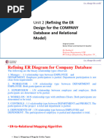 Unit-2-ER-Relational-Mapping and Relational-Model