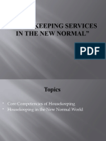 Housekeeping Services in the New Normal