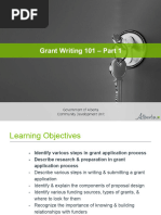 Grant Writing 101