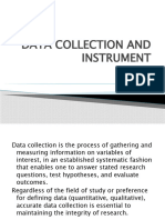 Data Collection and Instrument