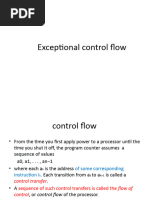 Exceptional Control Flow