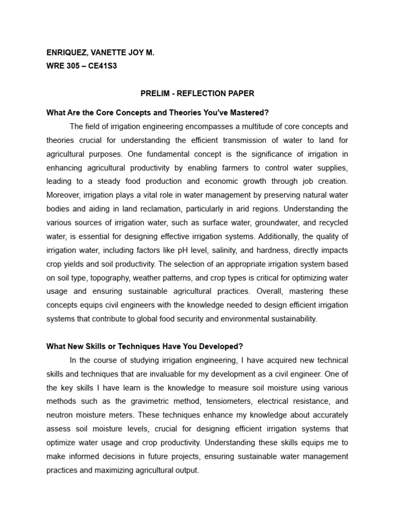Irrigation Engineering Insights | PDF | Irrigation | Water