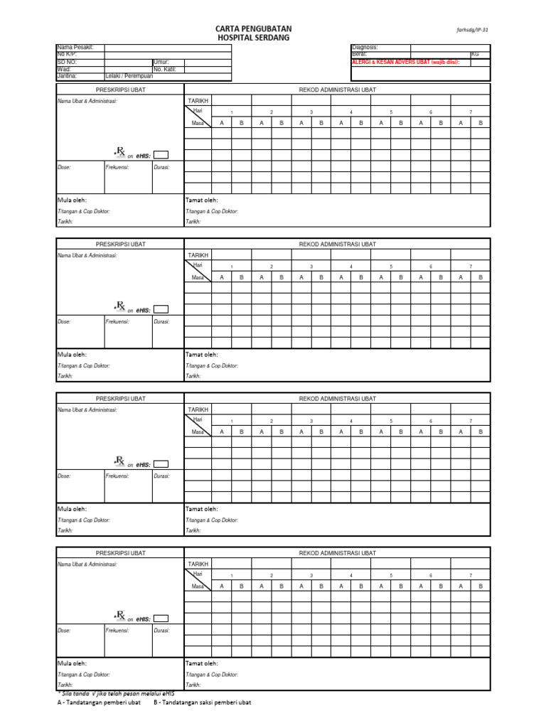 Rekod Preskripsi Ubat KKM | PDF