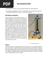 Flow Through An Orifice