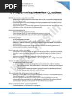 Interview Level QA On C