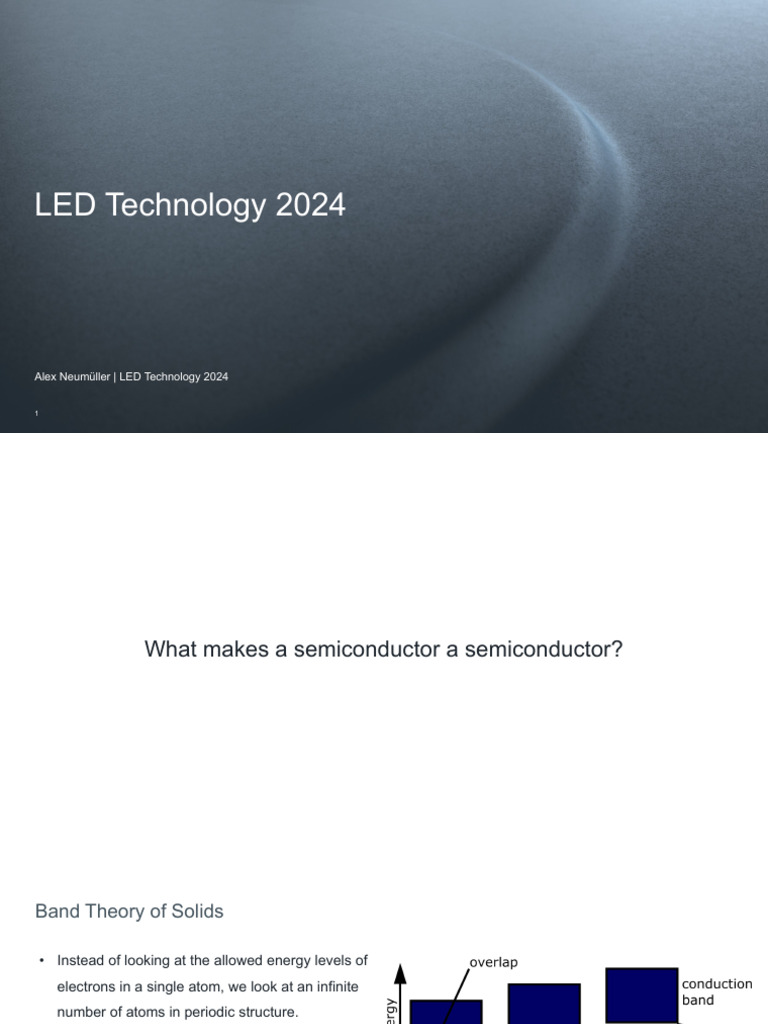 LED Technology - 2024-03-25 - Chapter2 - Lecture3 | PDF | Doping ...