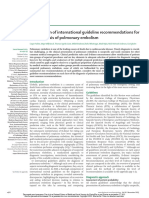 Comparison of international guideline recommendations for rhe diagnosis pulmonary embolism