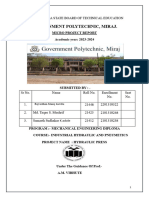 Government Polytechnic, Miraj.: Micro Project Report Academic Year: 2023-2024