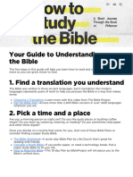 How To Study The Bible Guide