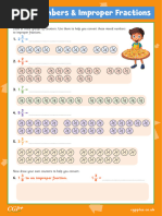 Mixed Numbers & Improper Fractions (Year 5) Full Colour - M2WAT651