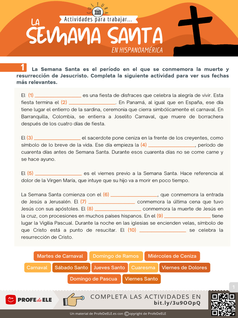 Tradiciones de Semana Santa en Hispanoamérica | PDF | Pascua de ...