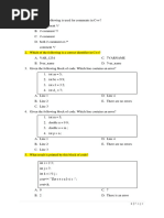 Model Exam - Introduction To Computing