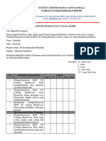 Kuisioner Penelitian Tugas Akhir