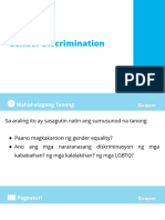 Gender Discrimination: Aralin 13.2